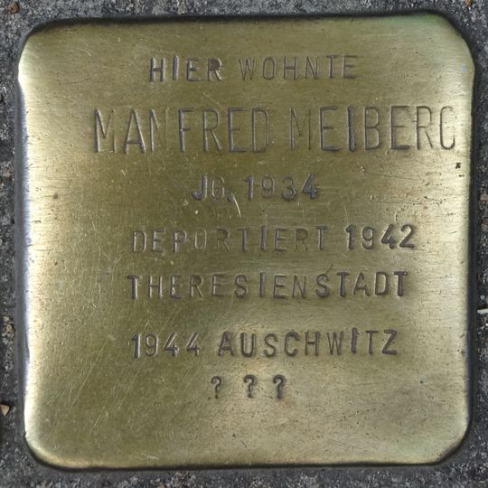 Stolperstein dedicated to Manfred Meiberg