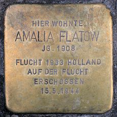Stolperstein dedicated to Amalia Flatow