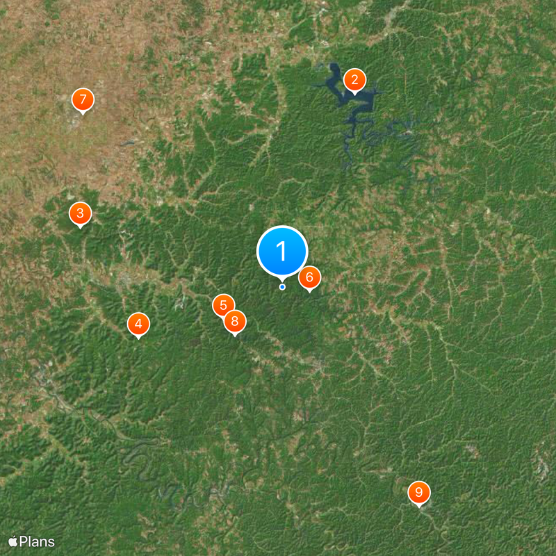 Red River Gorge Mapa