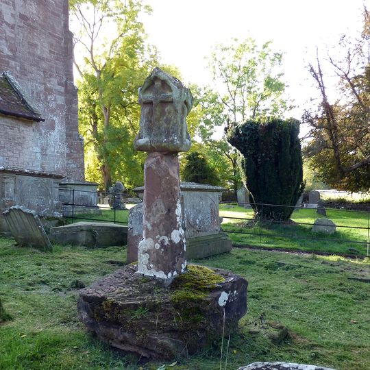Churchyard cross in St Dubricius's churchyard