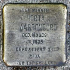 Stolperstein en memoria de Herta Wartenburg