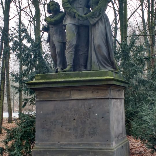 Abschied des Kriegers von seiner Familie