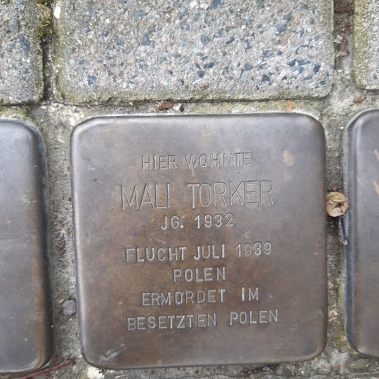 Stolperstein en memoria de Malka Mali Torker