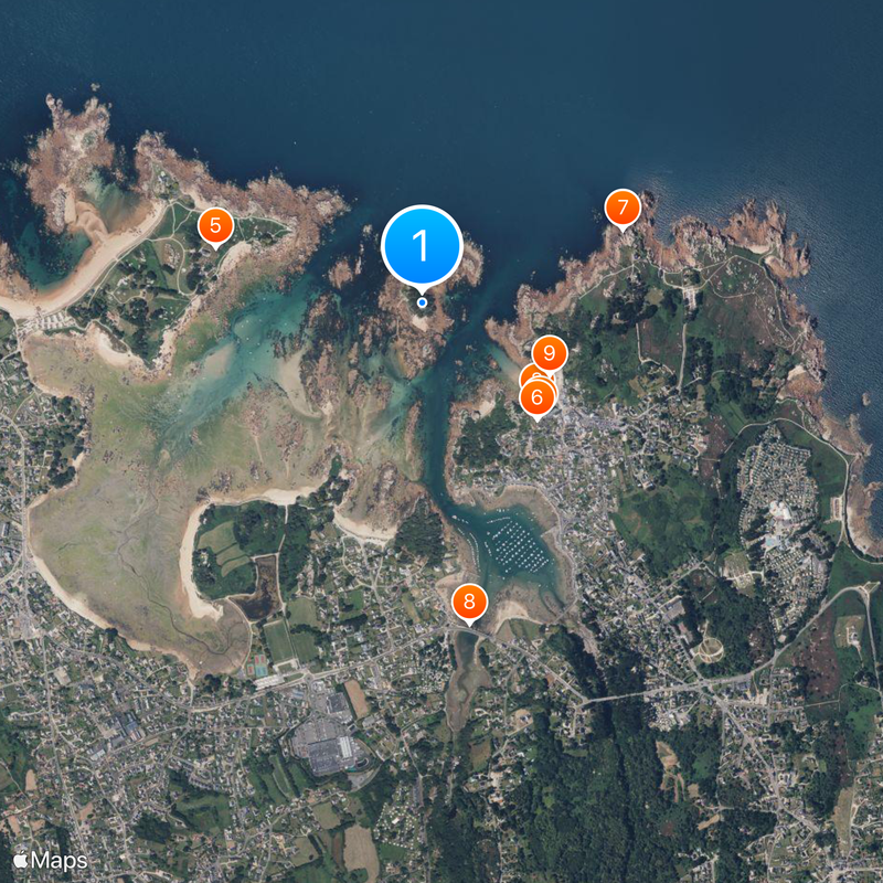 Schloss Costaérès Karte