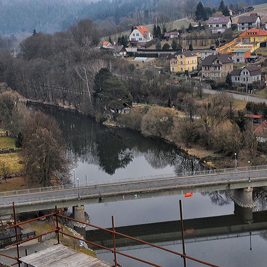 Most přes Sázavu v Českém Šternberku