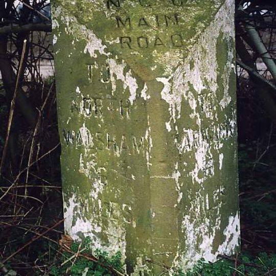 Milestone, opp. Toads Green Farm