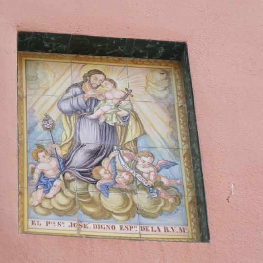 Ceramic panel of Saint Joseph
