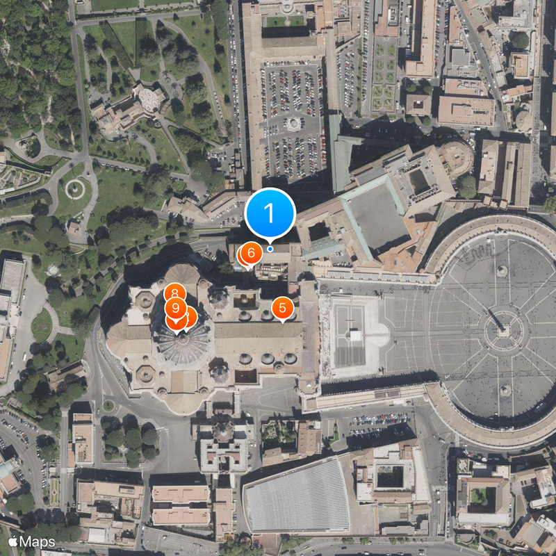 Sixtijnse Kapel Kaart