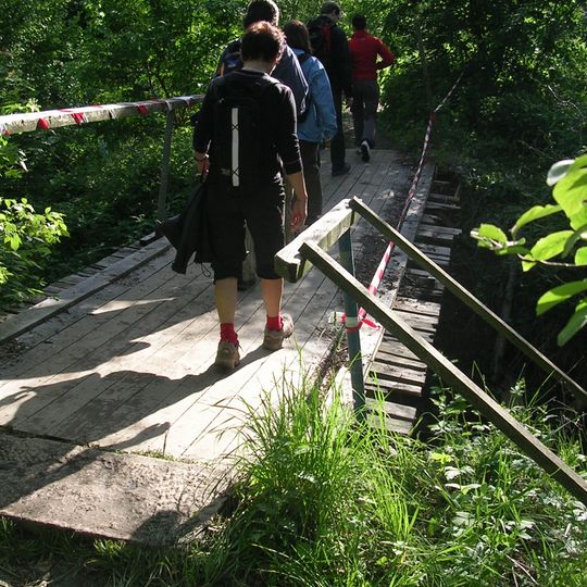 Footbridge over the Prčický potok Na Jezerech