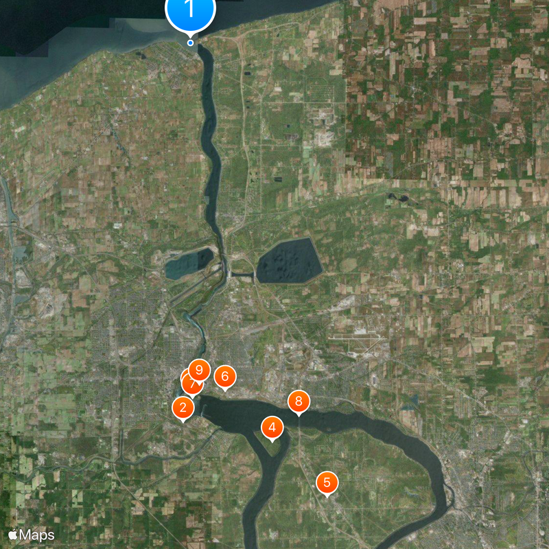 Niagara River Map