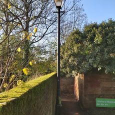 Gas Lamp At North End Of Alley (Church Passage) Bounded By The West Wall Of The Old Vicarage
