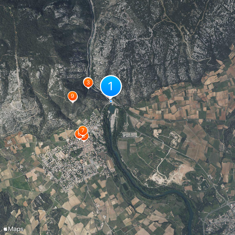 Pont du Diable, Hérault Mapa