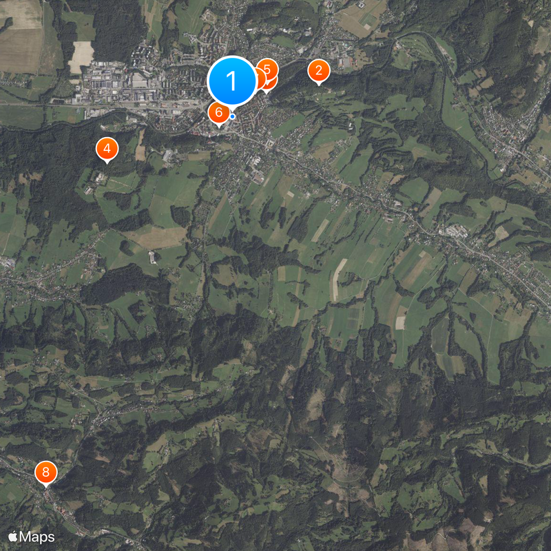 Rožnov pod Radhoštěm Map
