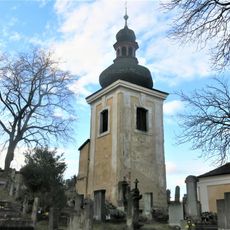 Zvonice na hřbitově v Zeměchách