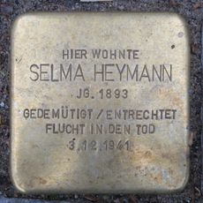 Stolperstein dedicated to Selma Heymann