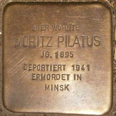 Stolperstein dedicated to Moritz Pilatus