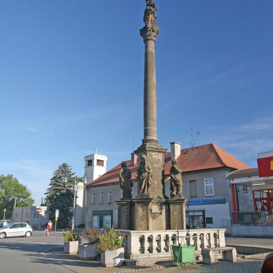 Maria column in Chlumec nad Cidlinou