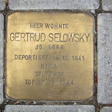 Stolperstein à la mémoire de Gertrud Selowsky