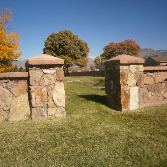 American Fork Cemetery Rock Wall