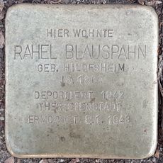 Stolperstein en memoria de Rahel Blauspahn