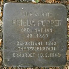 Stolperstein en memoria de Frieda Popper