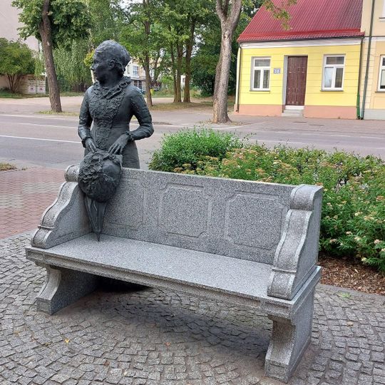 Bench, memorial, Work of art, statue