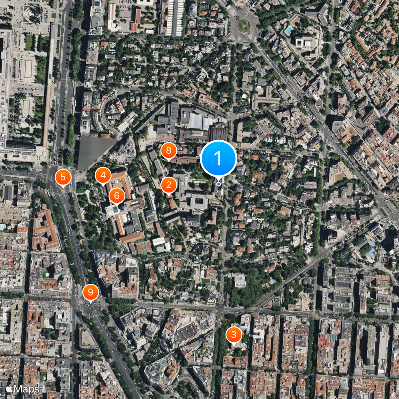 Spanish National Research Council Map