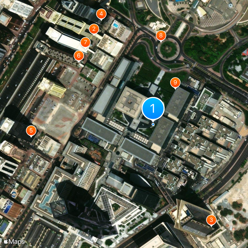Dubai International Financial Centre Map