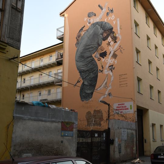 Mural V těle ryby bez vody