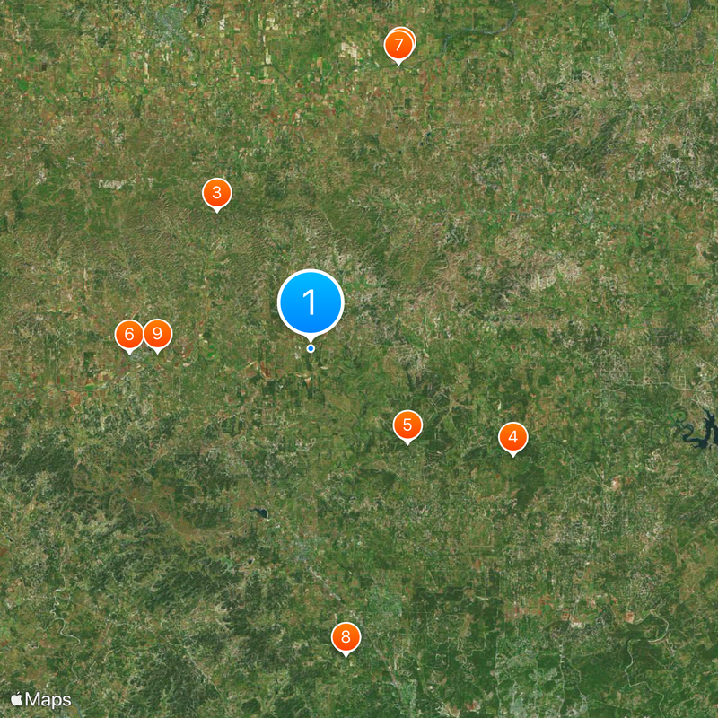 Sisterdale Map