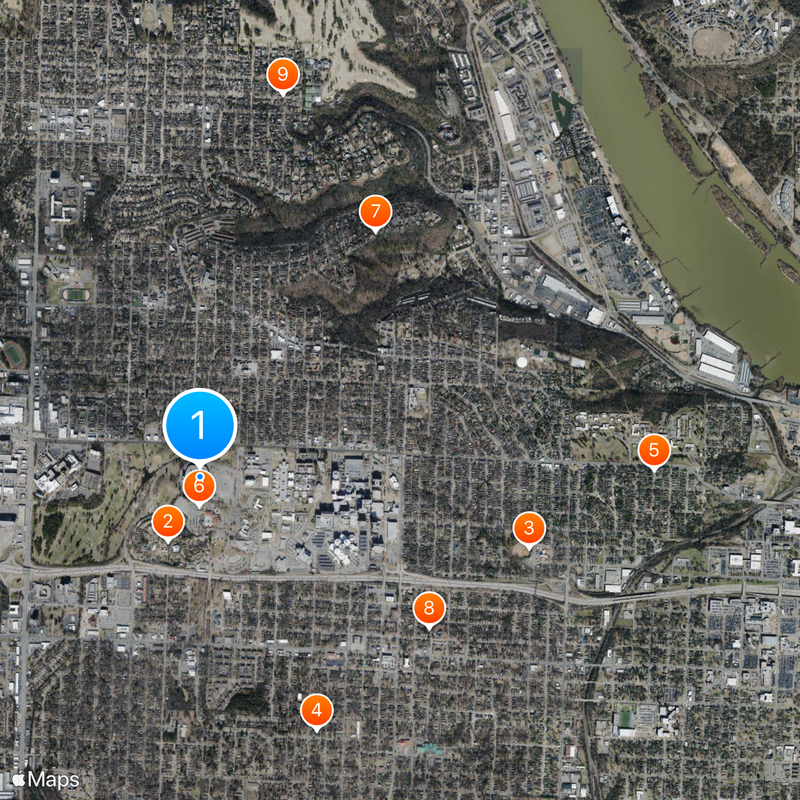 War Memorial Stadium Karte