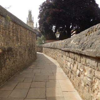 The Queens College, Walls Lining The Lane Leading From The Back Quadrangle To The Brewhouse