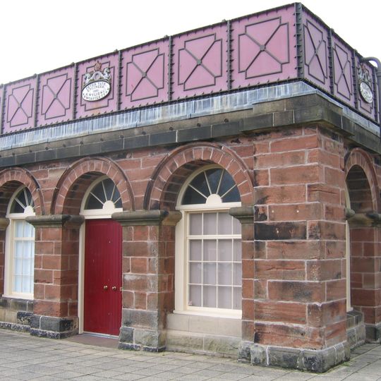 Water tank building at Haltwhistle railway station