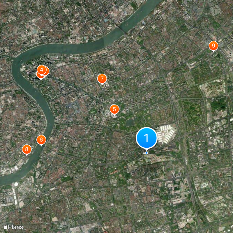 Transrapid de Shanghai Carte