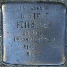Stolperstein dedicated to Gertrud Holländer