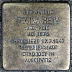 Stolperstein dedicated to Regina Heim