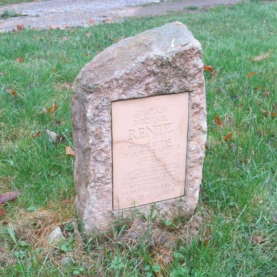 Pomník Jindřicha Michaela Rentze na severovýchodním okraji Kuksu