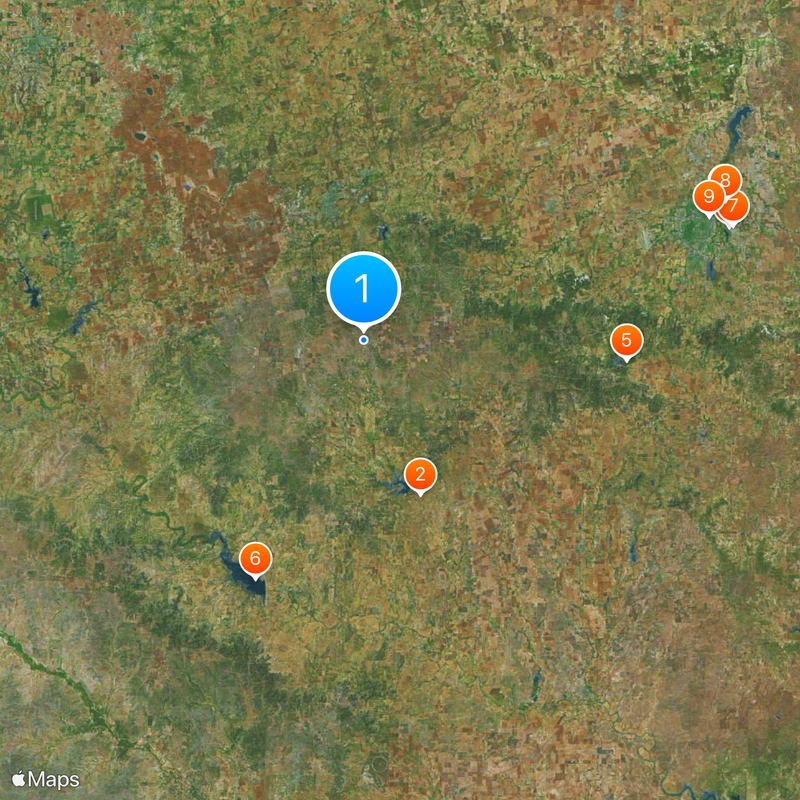 Roscoe Wind Farm Map