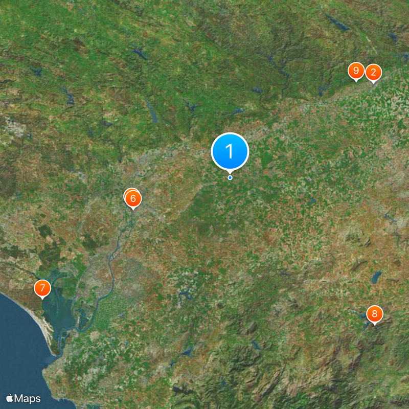 Província de Sevilha Mapa
