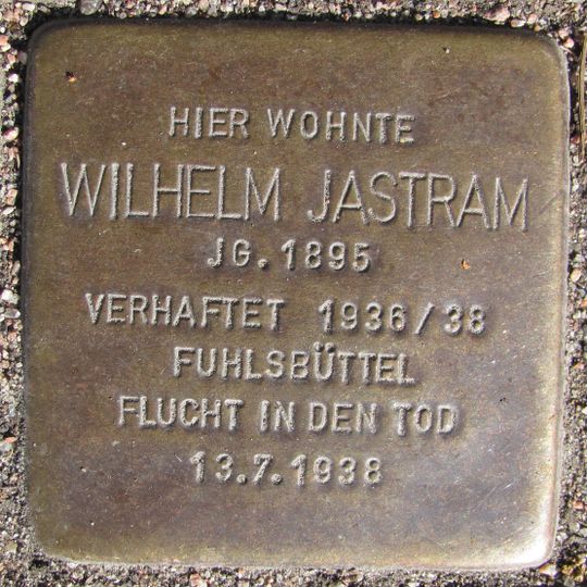 Stolperstein für Wilhelm Jastram