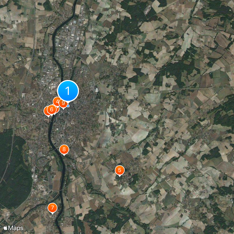 Châtellerault Carte