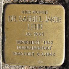 Stolperstein en memoria de Gabriel Jacob Lehr