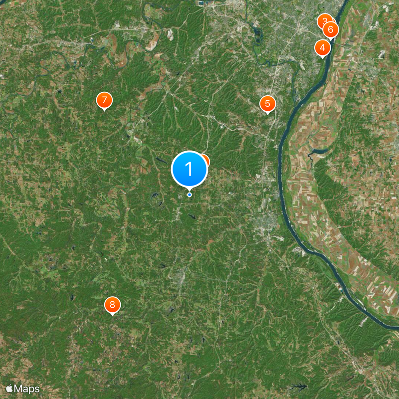 Contea di Jefferson Mappa