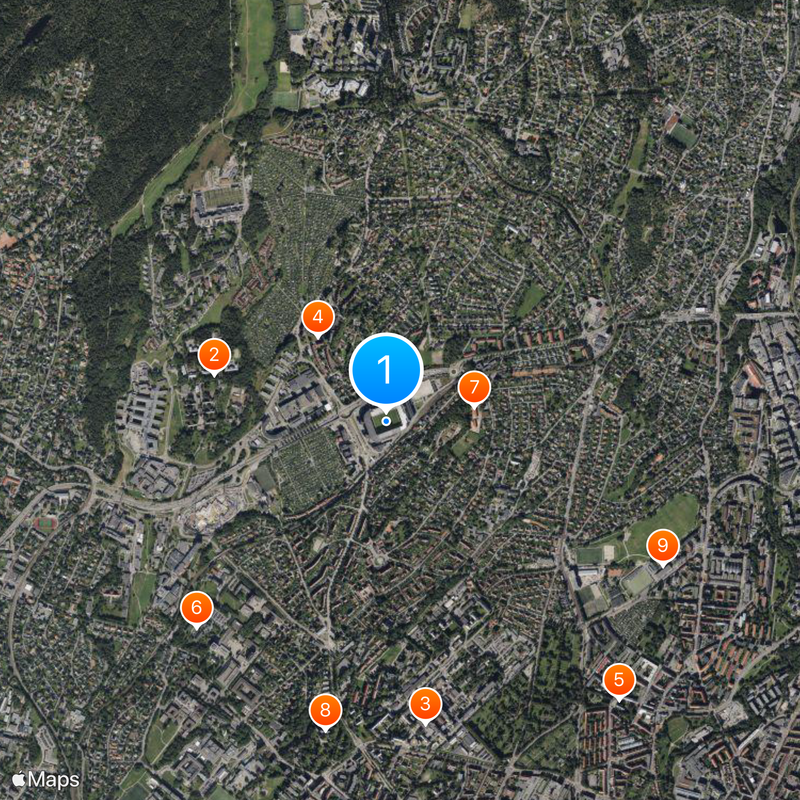 Ullevaal Stadion Map