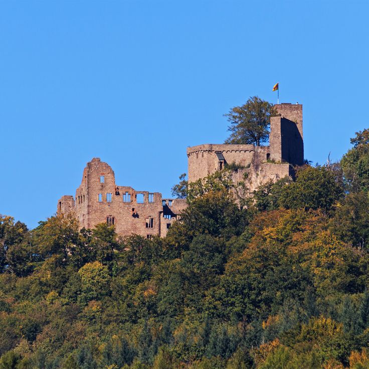 Velho castelo de Hohenbaden