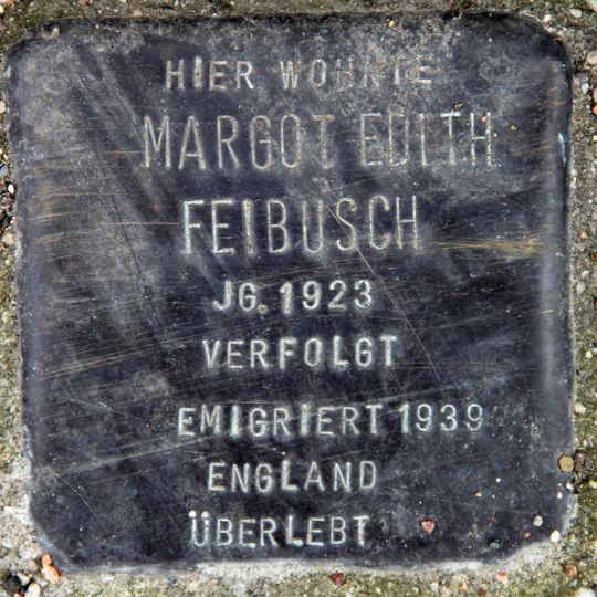 Stolperstein en memoria de Margot Edith Feibusch