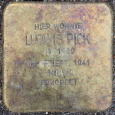 Stolperstein dedicated to Ludwig Pick