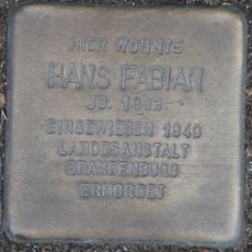Stolperstein en memoria de Hans Fabian