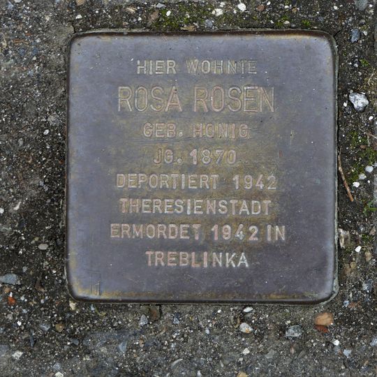 Stolperstein en memoria de Rosa Rosen