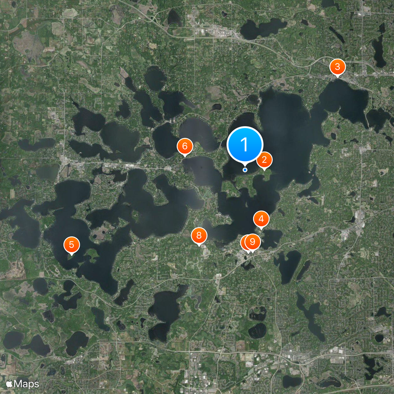 Lago Minnetonka Mapa